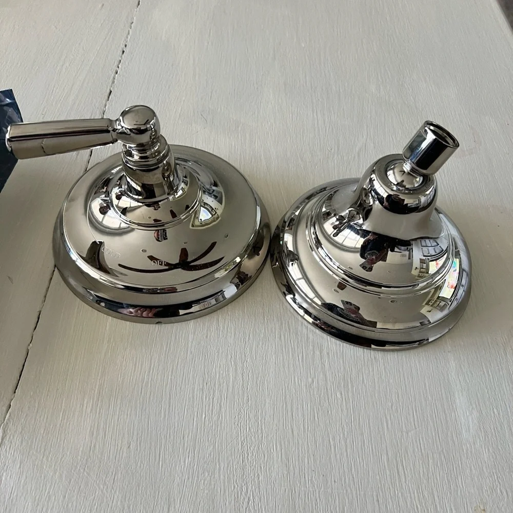 New Kohler Devonshire Vibrant Polished Nickel Showerhead Bathroom Fixture/handle